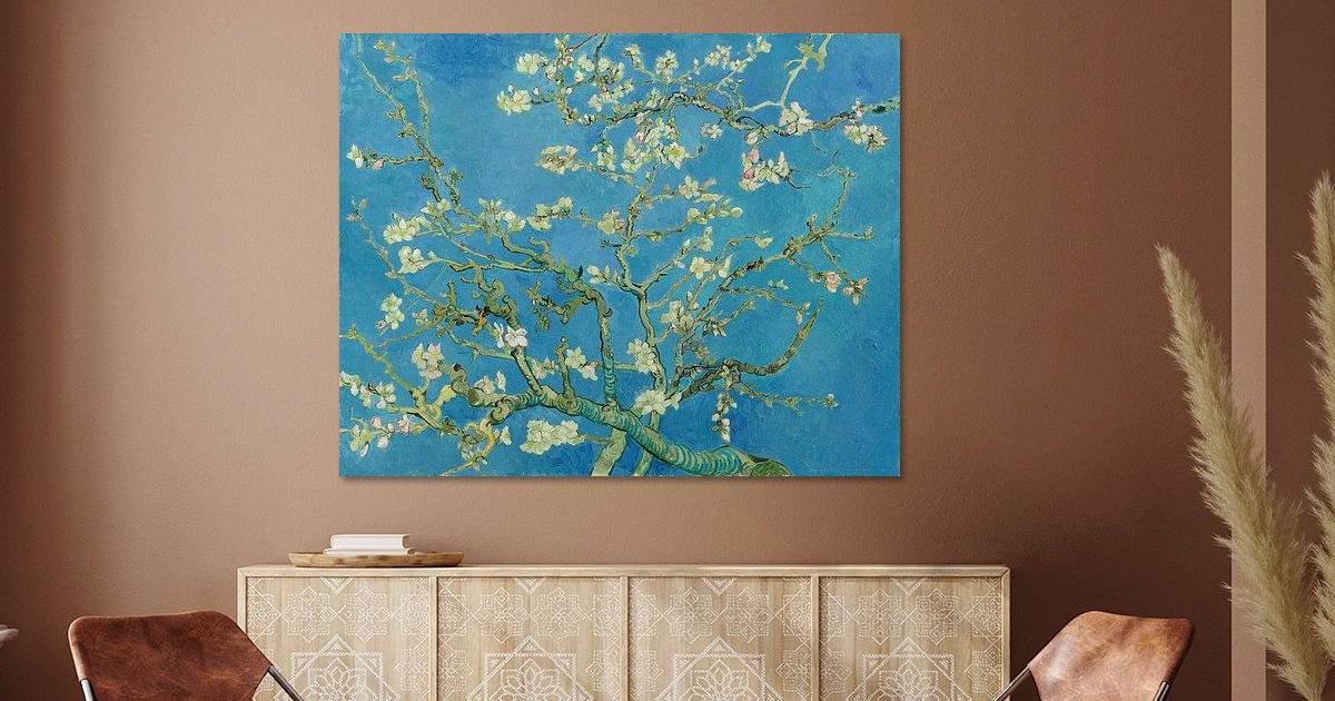Amandelbloesem van Vincent van Gogh - Kunstwerk uitgelicht